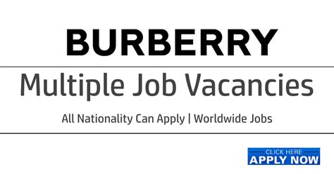 burberry careers usa|burberry jobs vacancies.